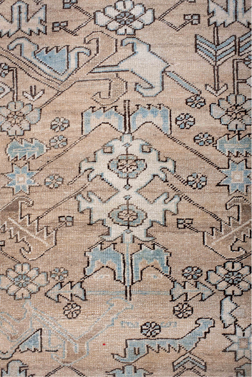 Antique Heriz Runner Rug (3' x 14')